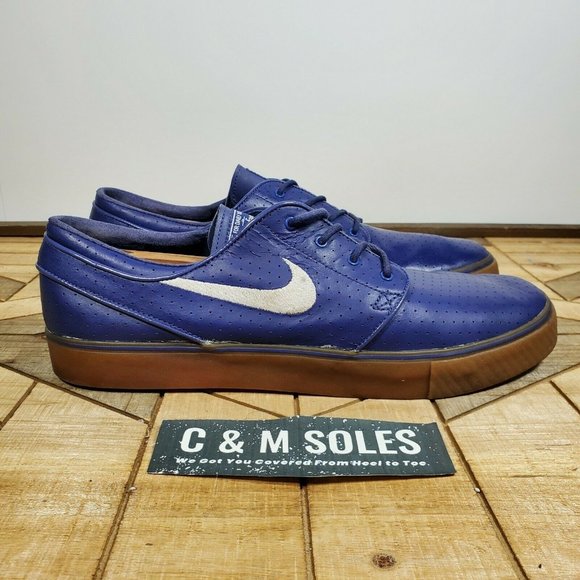 Nike Other - Nike Zoom SB Stefan Janoski Leather Gum Blue Recal